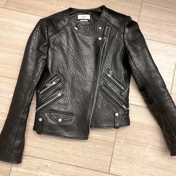 Isabel Marant Etoile leather biker jacket